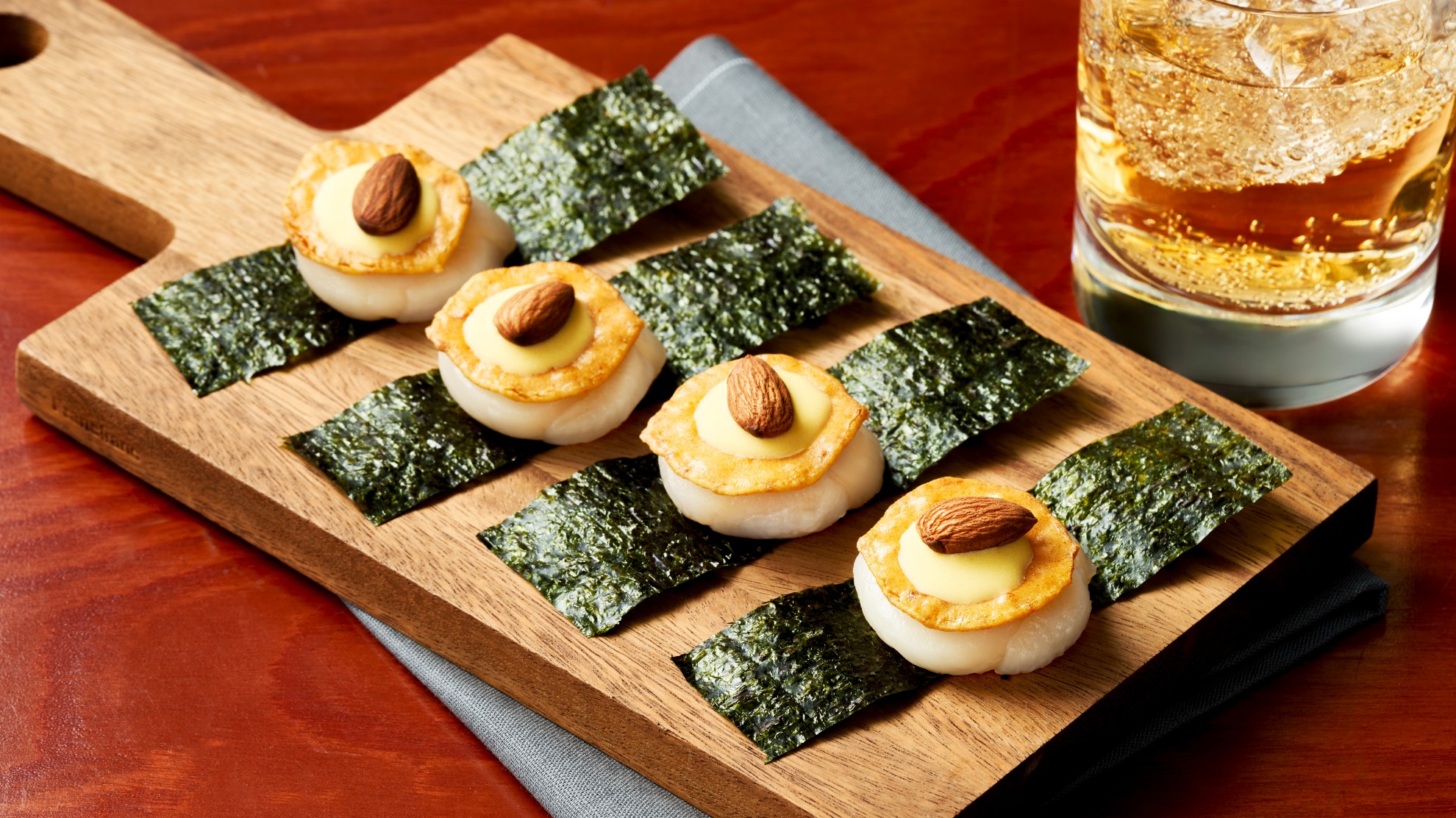 チーズアーモンドで磯辺