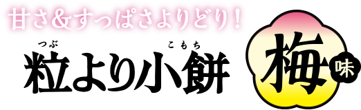 甘さ＆すっぱさよりどり！【粒より小餅 梅味】