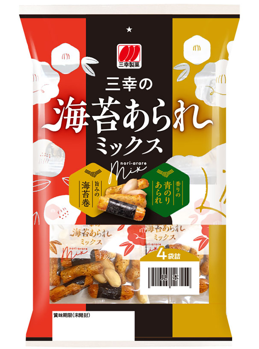 三幸の海苔あられミックス 三幸製菓株式会社 いっこでもにこにこ三幸製菓