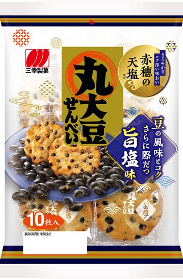 三幸製菓　丸大豆せんべい　旨塩味　10枚