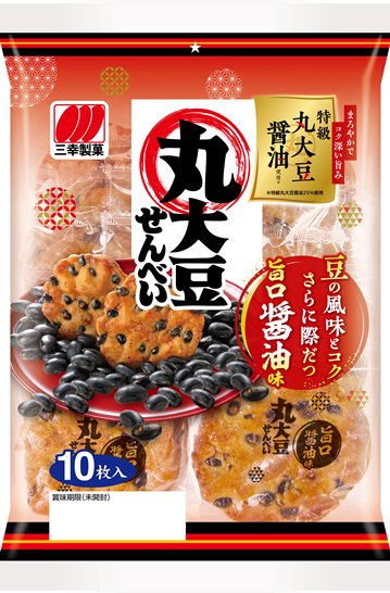 三幸製菓　丸大豆せんべい　旨口醤油味　10枚